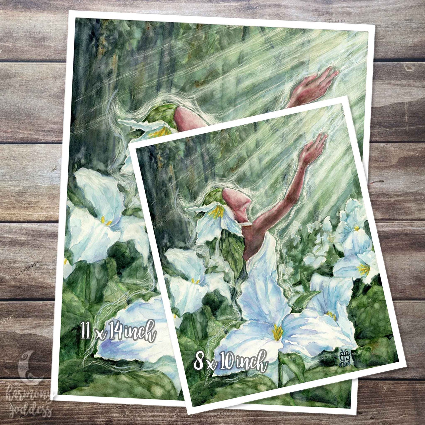 Trillium Goddess Art Print