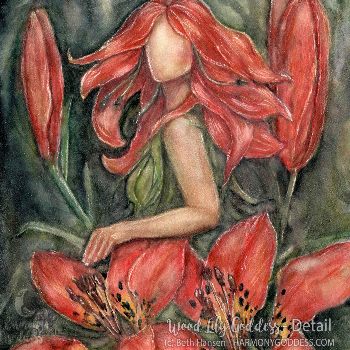 Wood Lily Goddess Art Print