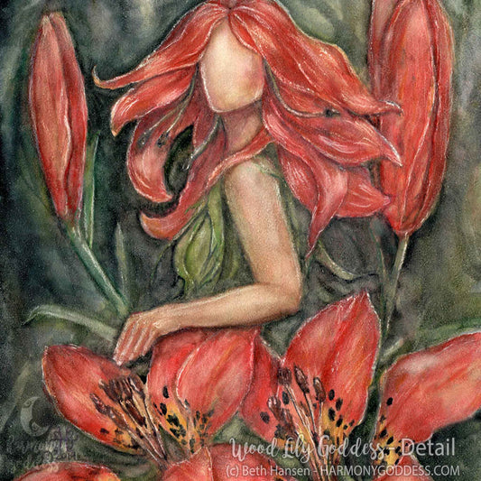 Wood Lily Goddess Art Print