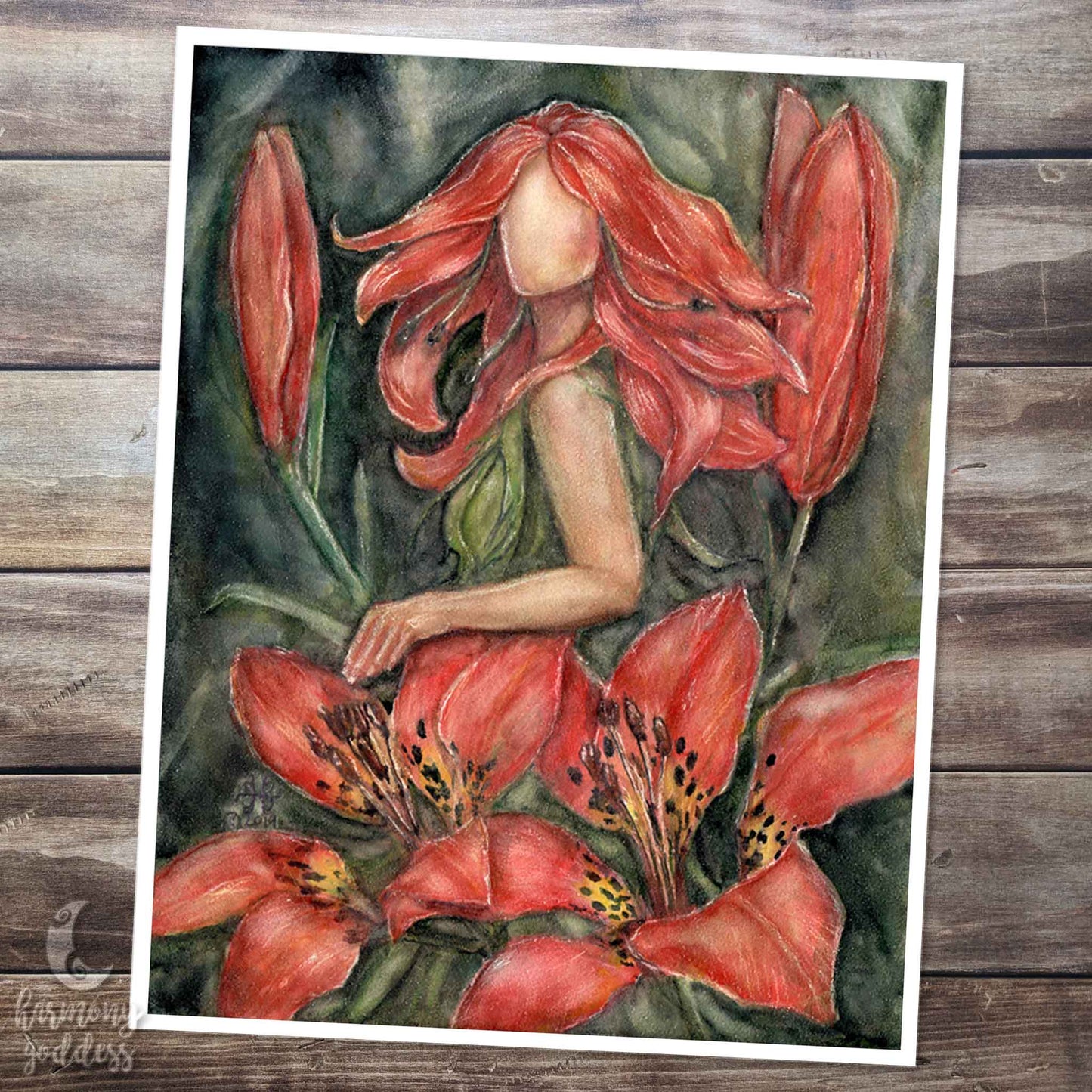 Wood Lily Goddess Art Print