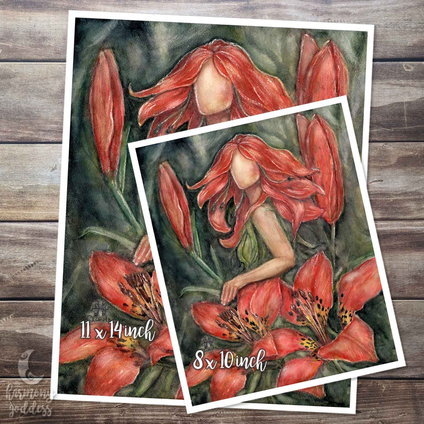 Wood Lily Goddess Art Print