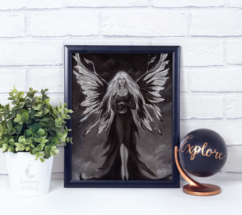 Gothic Fairy Angel Art Print