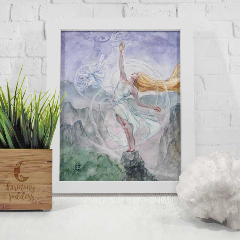 Air Mother Goddess Art Print