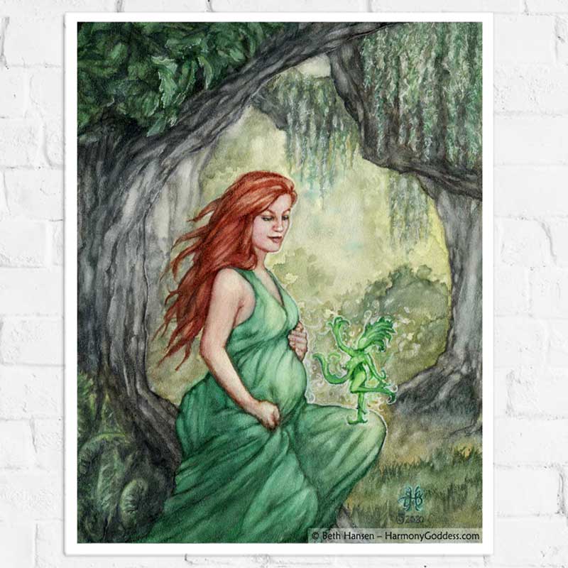 Earth Mother Goddess Art Print Earth Mother Goddess Art Print