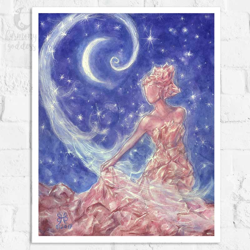 Crystal Goddess Art Print 8x10