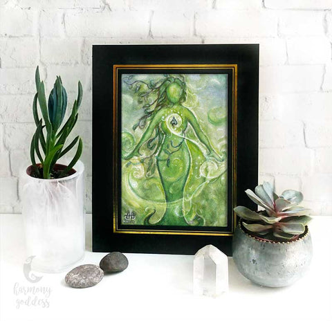 Green Goddess Altar Print