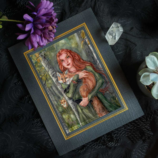 Mystic Fox Altar Goddess Print