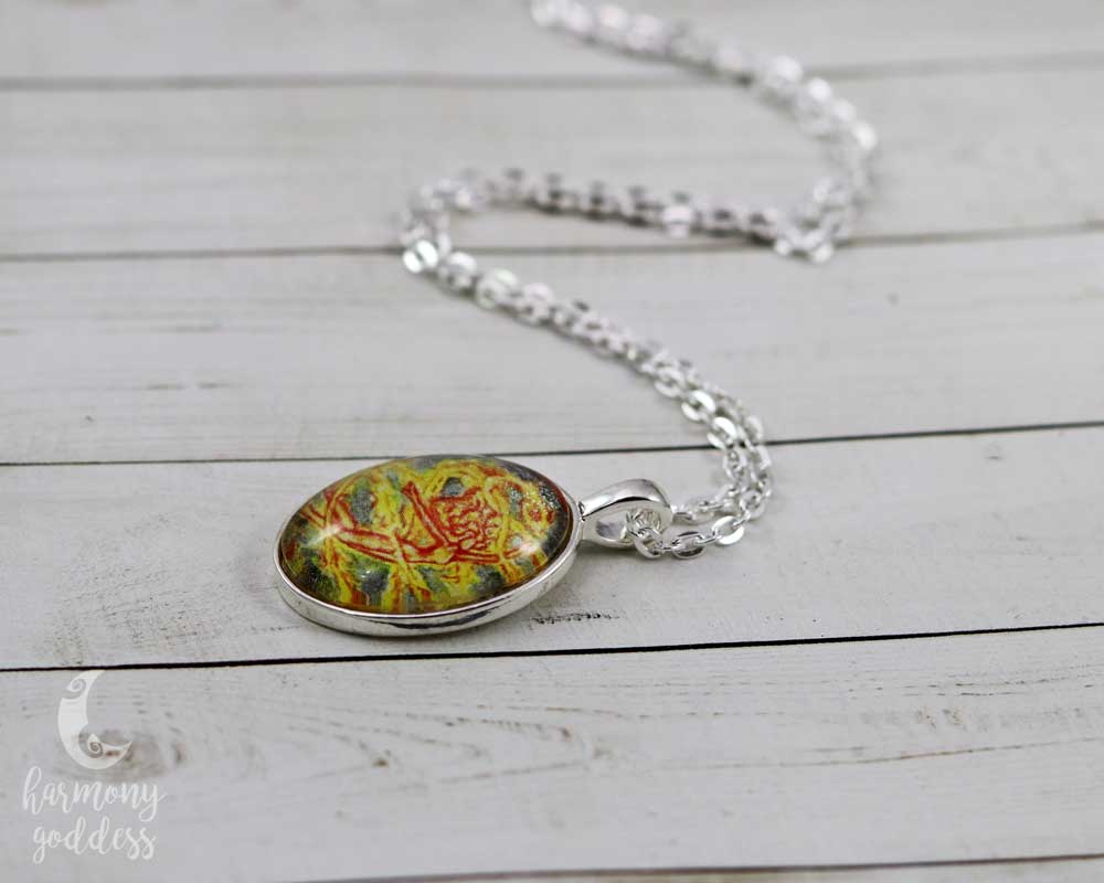 Fire Elemental Sprite Necklace