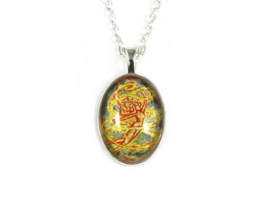 Fire Elemental Sprite Necklace