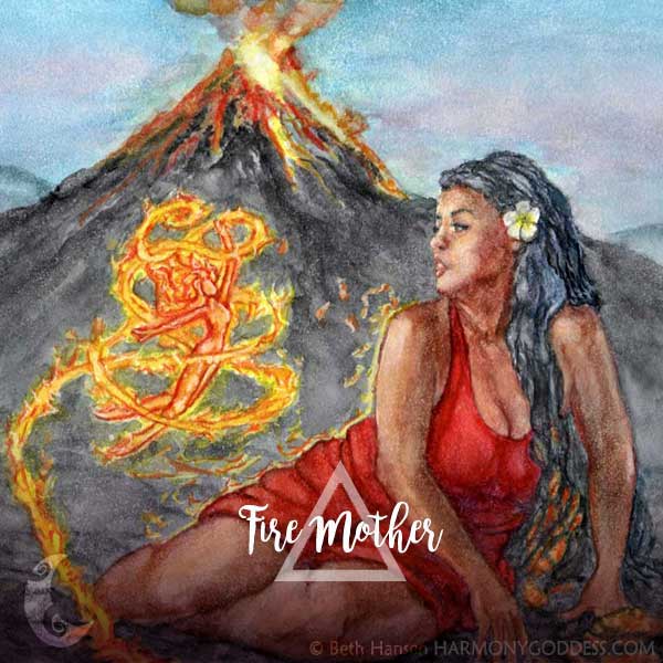 Fire Mother Goddess Elemental Symbol