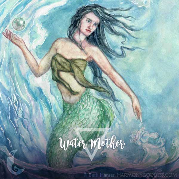 Water Mother Goddess Art Print
