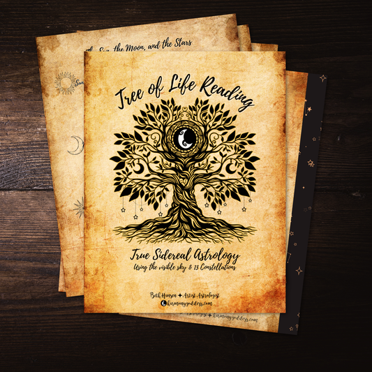Tree of Life True Sidereal Astrology Reading - Email PDF