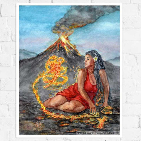 Fire Mother Goddess Art Print