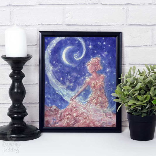 Crystal Goddess Art Print 8x10