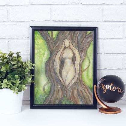 Tree Goddess Art Print 8x10