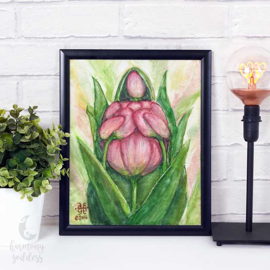 Flower Goddess Art Print 8x10