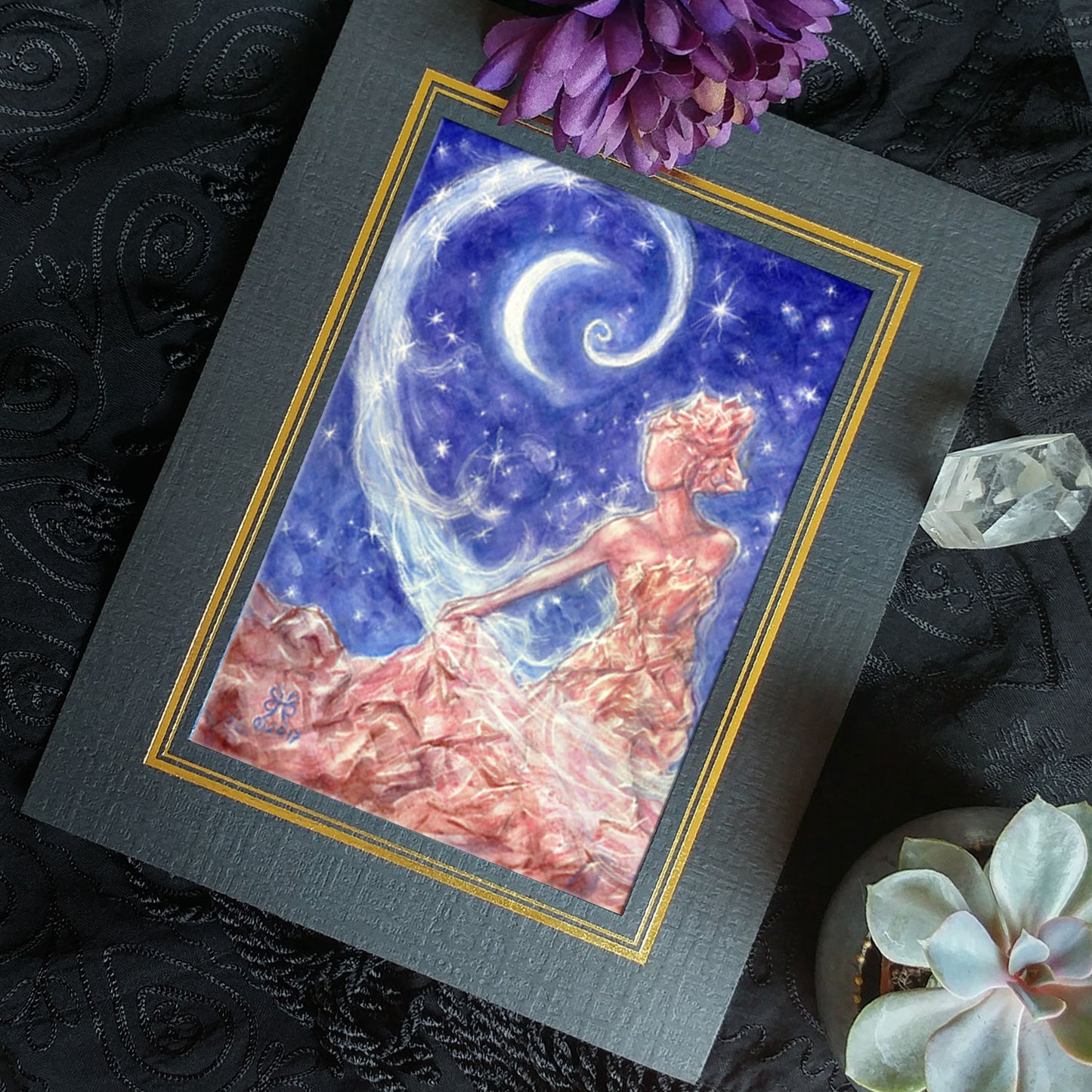 Crystal Goddess Altar Print