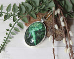 Faerie of The Green Pagan Fantasy Silver Necklace