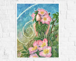 Prairie Rose Goddess Art Print