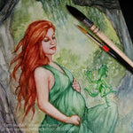 Earth Mother Original Watercolor Painting