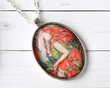 Wood Lily Goddess Necklace